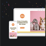 Canva Pet Store Website Template